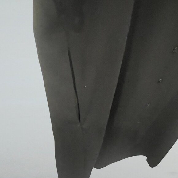 Frank & Oak Black Button Down Midi Shirt Dress Caftan Crinkle Minimalist L - Picture 5 of 8